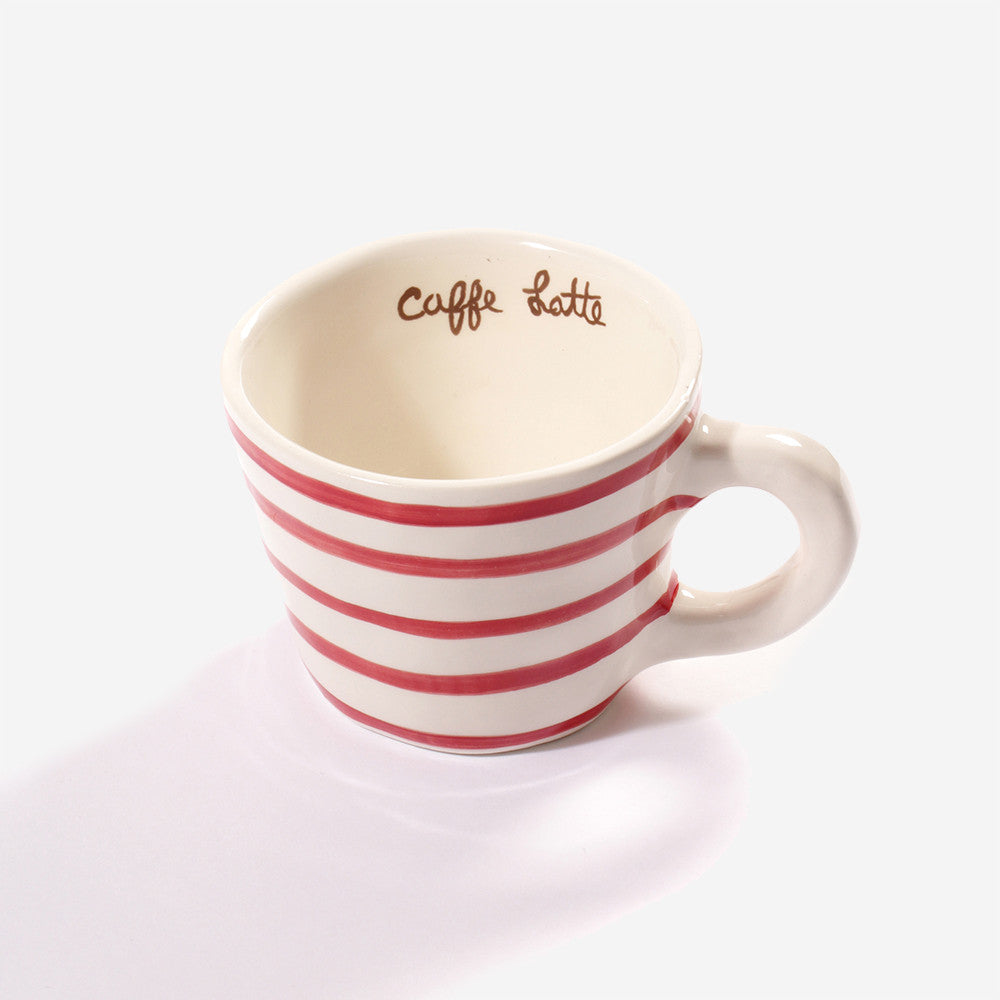 6x Low cup latte Red