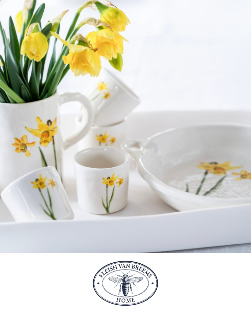 Eleish Van Breems Home's Daffodil Dinnerware Collection