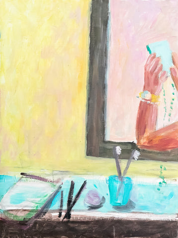 15 Getting ready in the Bathroom (SOLD)