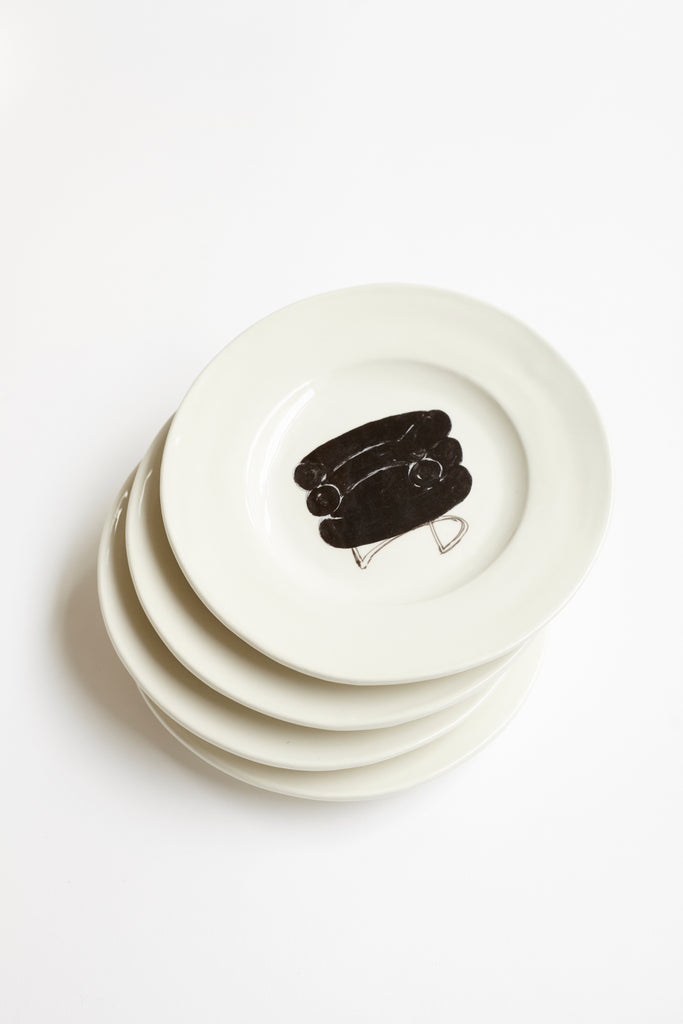 4x Eileen Gray Furniture Plates