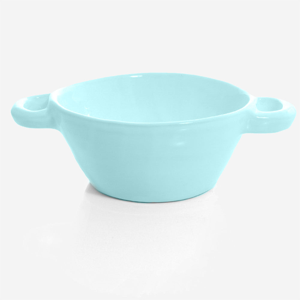 6x Soup pot /bowl ovensafe Turquoise