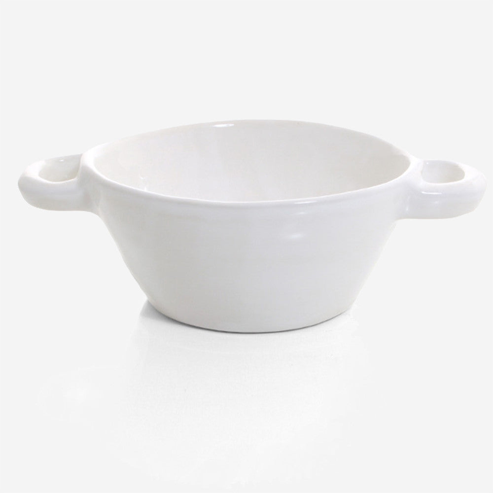 6x Soup pot /bowl ovensafe White